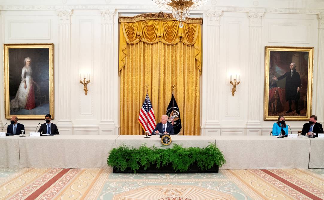 Joe Biden se reúne con dirigentes de Google, Amazon y otros para hallar soluciones a los ciberataques